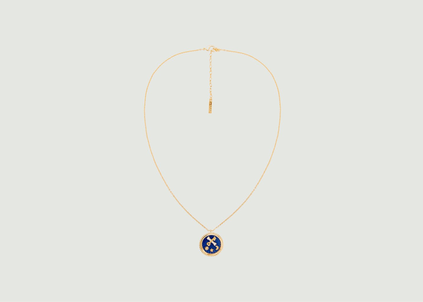 L'exception Collier Pendentif Art Divinatoire Bleu Marine Les Néréides