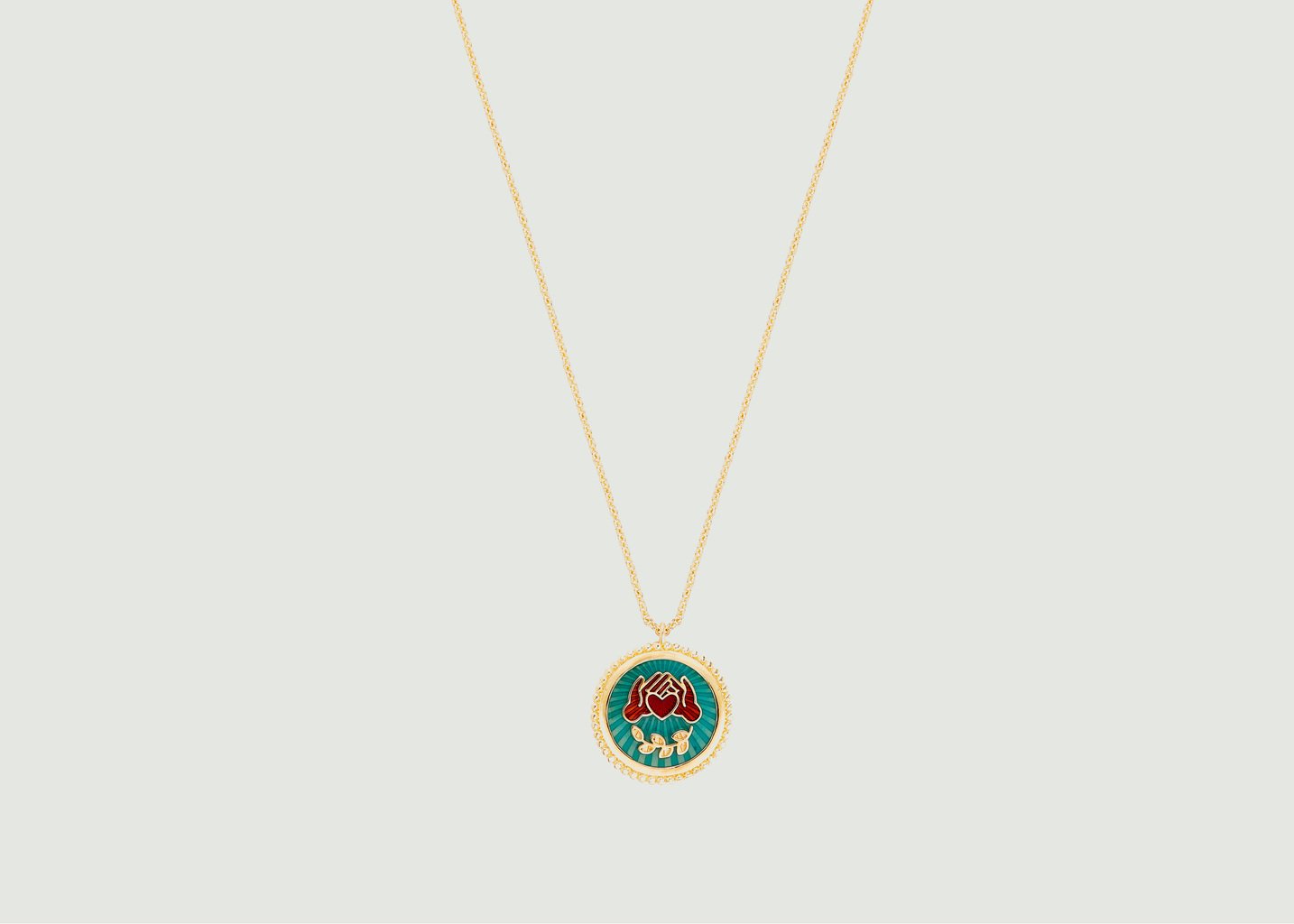 l'exception Collier pendentif Art Divinatoire Turquoise Les Néréides