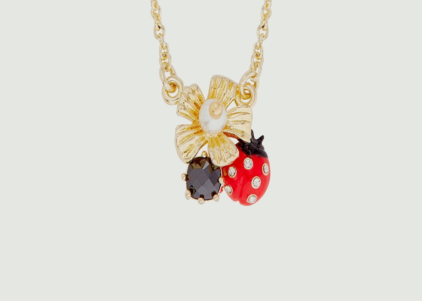 L'exception Collier Pendentif Coccinelle Multicolore Les Néréides