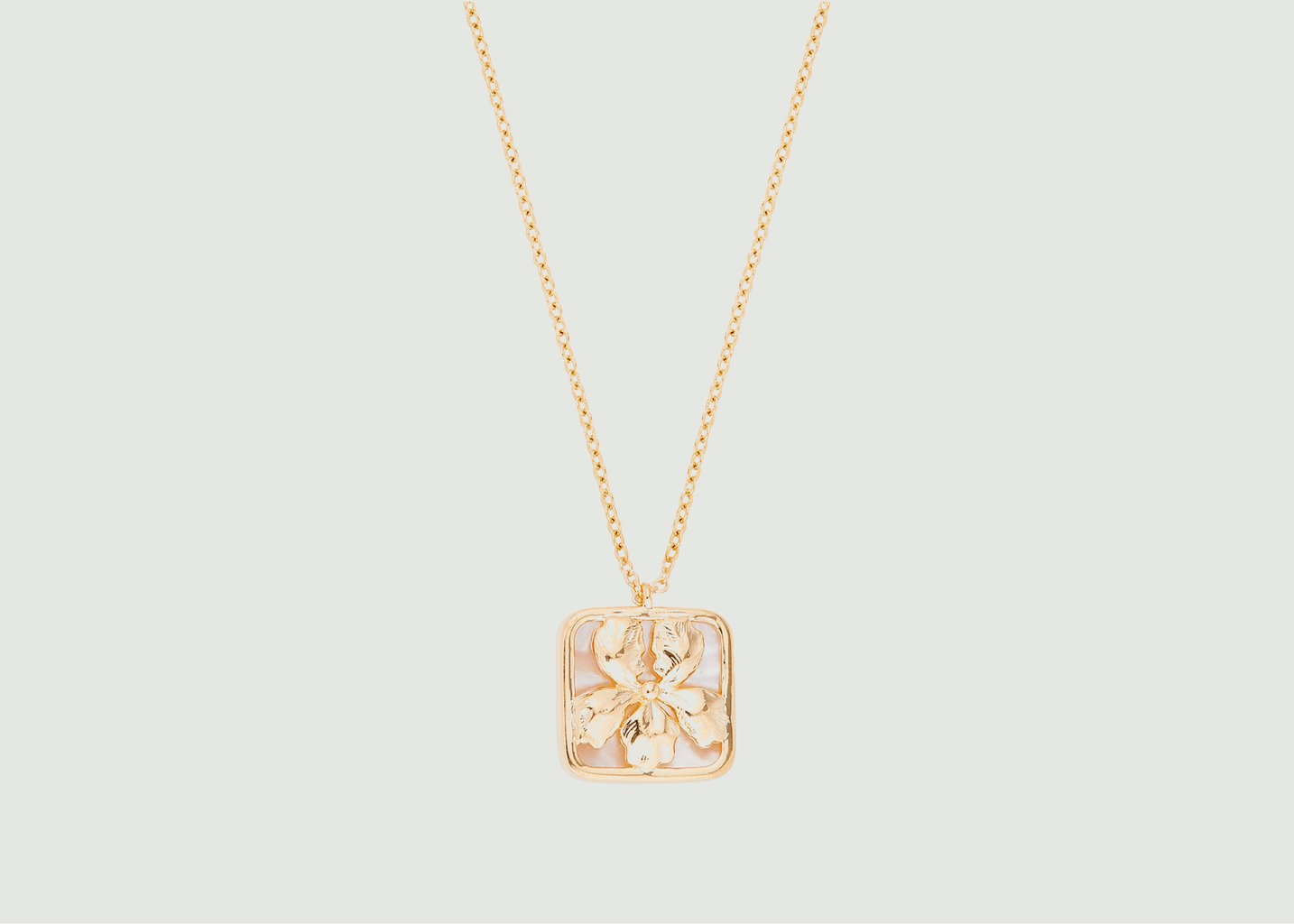 l'exception Collier pendentif Les Iris Blanc Les Néréides