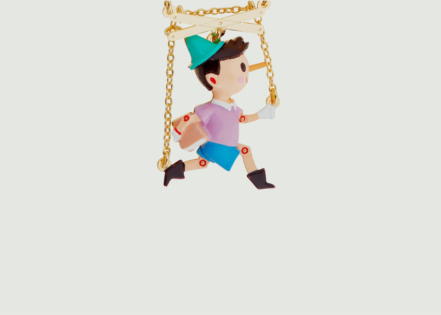L'exception Collier Piccolino Marionnette Pinocchio Multicolore N2