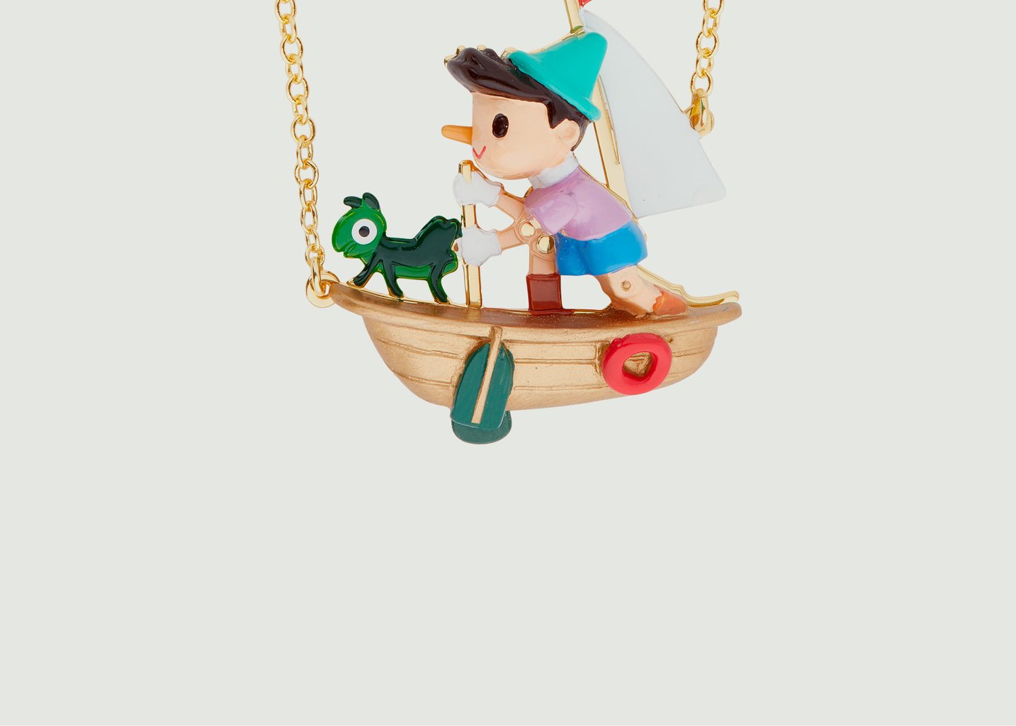 L'exception Collier Piccolino Pinocchio Et Cricket Multicolore N2