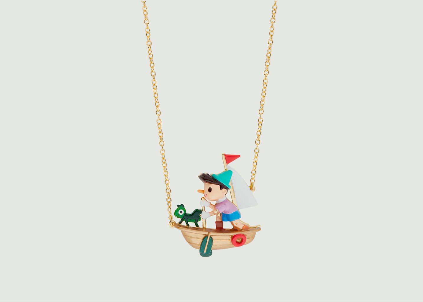 l'exception Collier Piccolino Pinocchio et cricket Multicolore N2