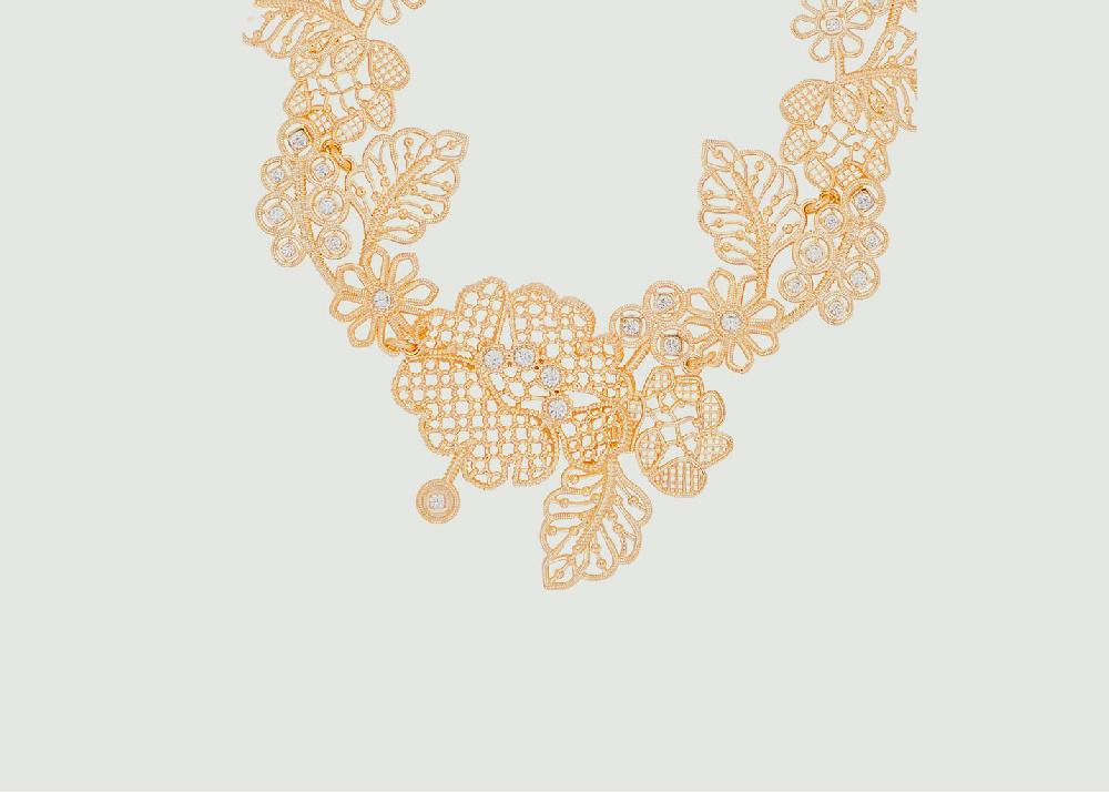 L'exception Collier Plastron Fil D'Or Or Les Néréides