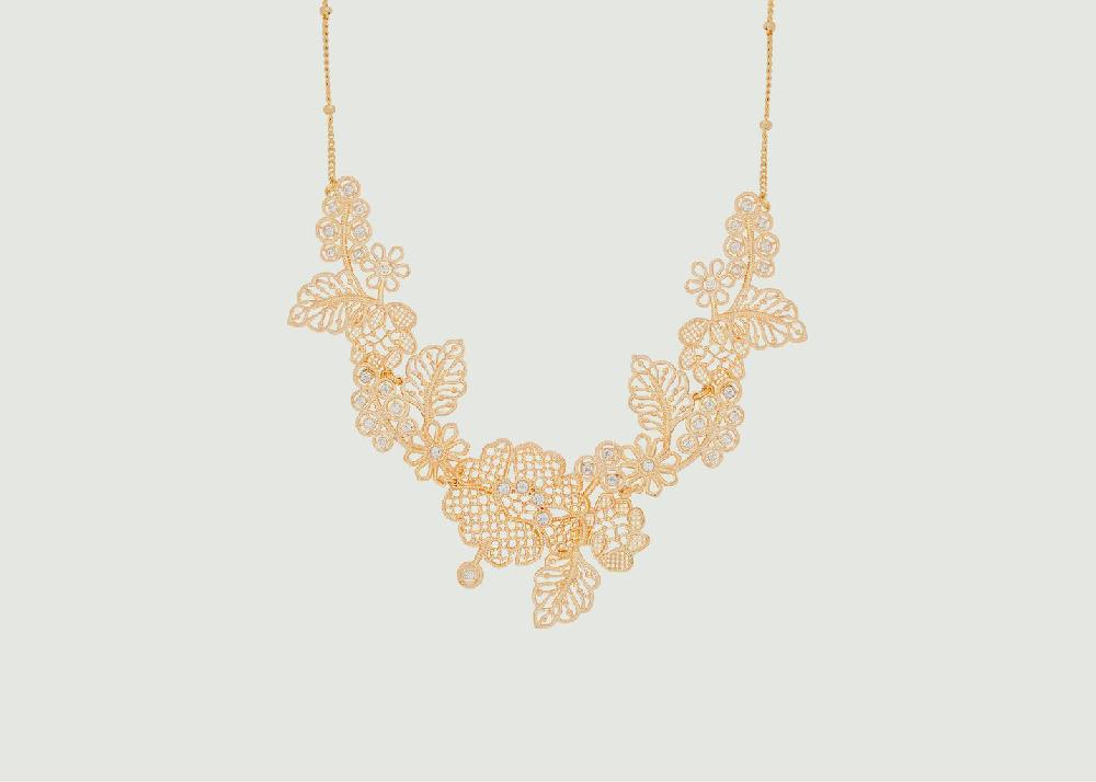 l'exception Collier plastron Fil d'Or Or Les Néréides