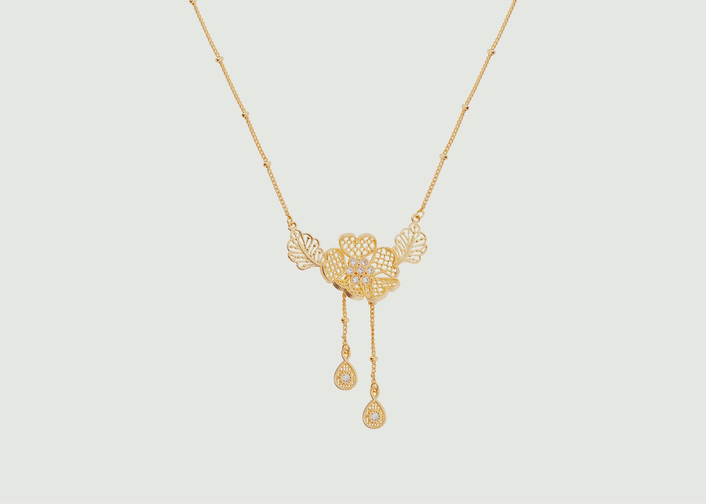 l'exception Collier plastron Fil d'Or Or Les Néréides