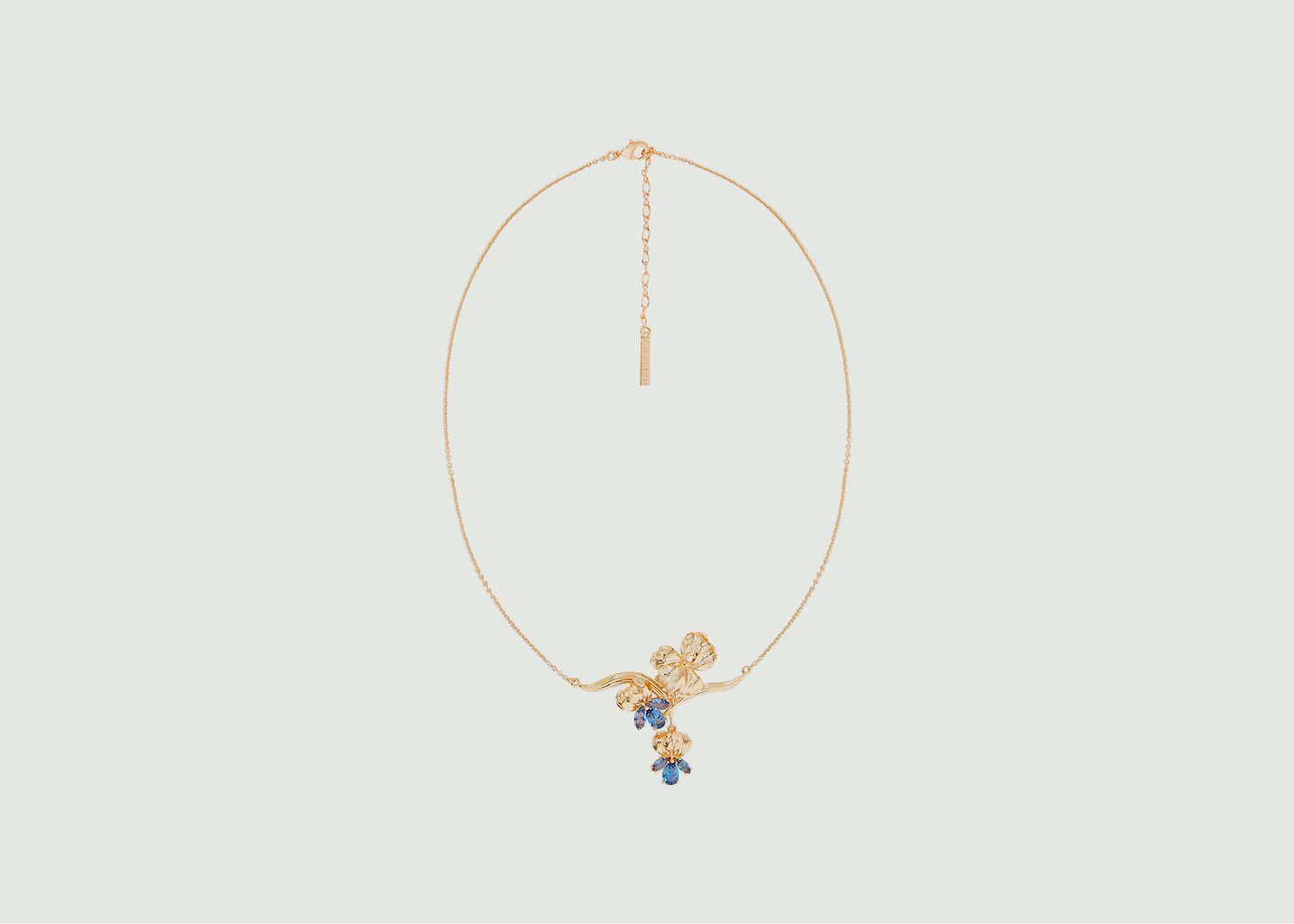 L'exception Collier Plastron Les Iris Bleu Les Néréides