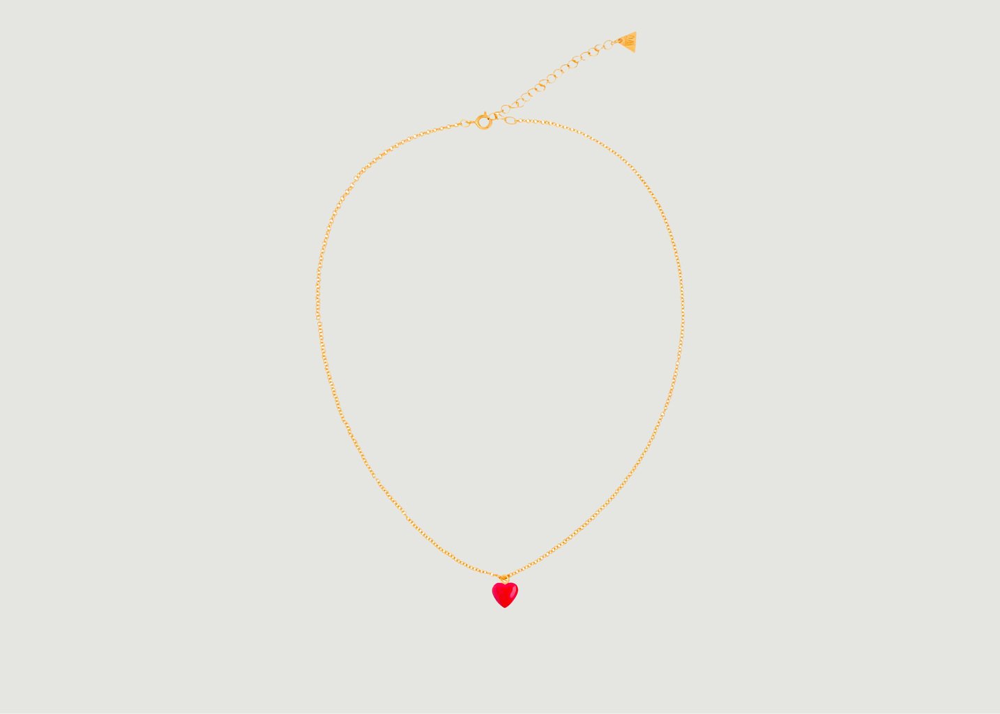 l'exception Collier Red Tiny I Love Me Or Wilhelmina Garcia