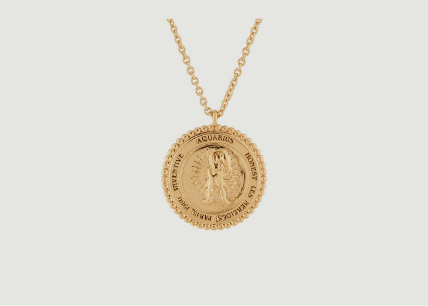 l'exception Collier signe astrologique Verseau Or Les Néréides