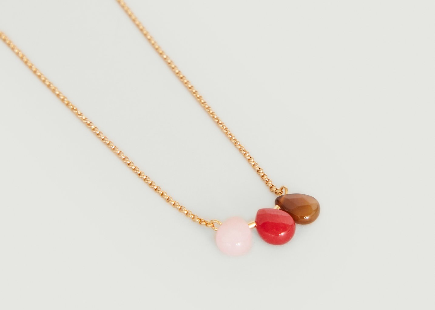 l'exception Collier Yacinthe rouge Rouge Medecine Douce