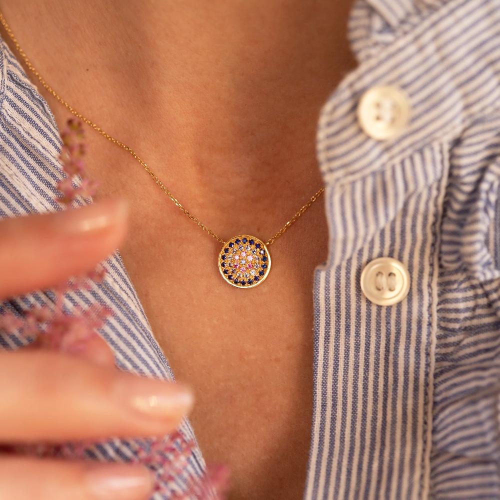 L'exception Collier Yellowstone 1 Bleu Or Sophie D'Agon