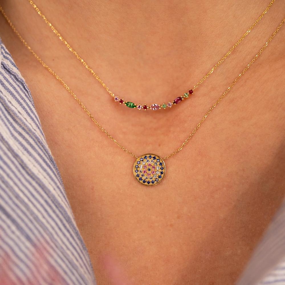 L'exception Collier Yellowstone 1 Bleu Or Sophie D'Agon