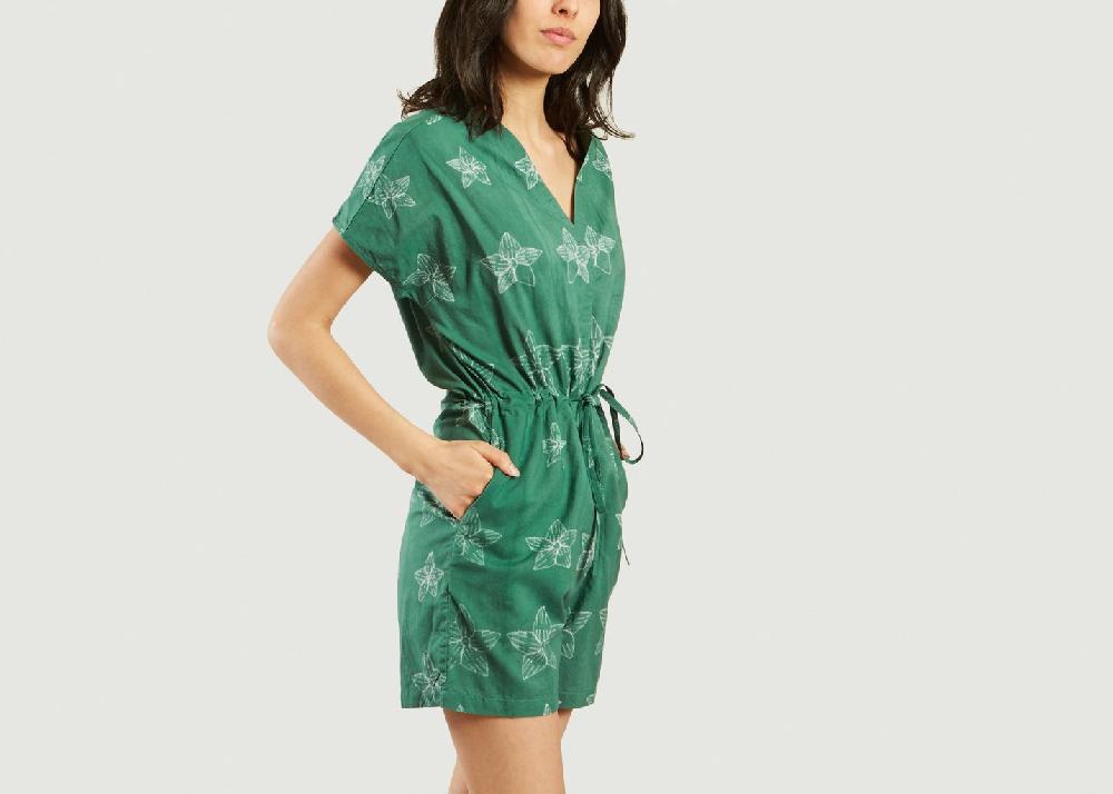 L'exception Combi Short Fleurie Emeraude Fabric Hunted & Collected