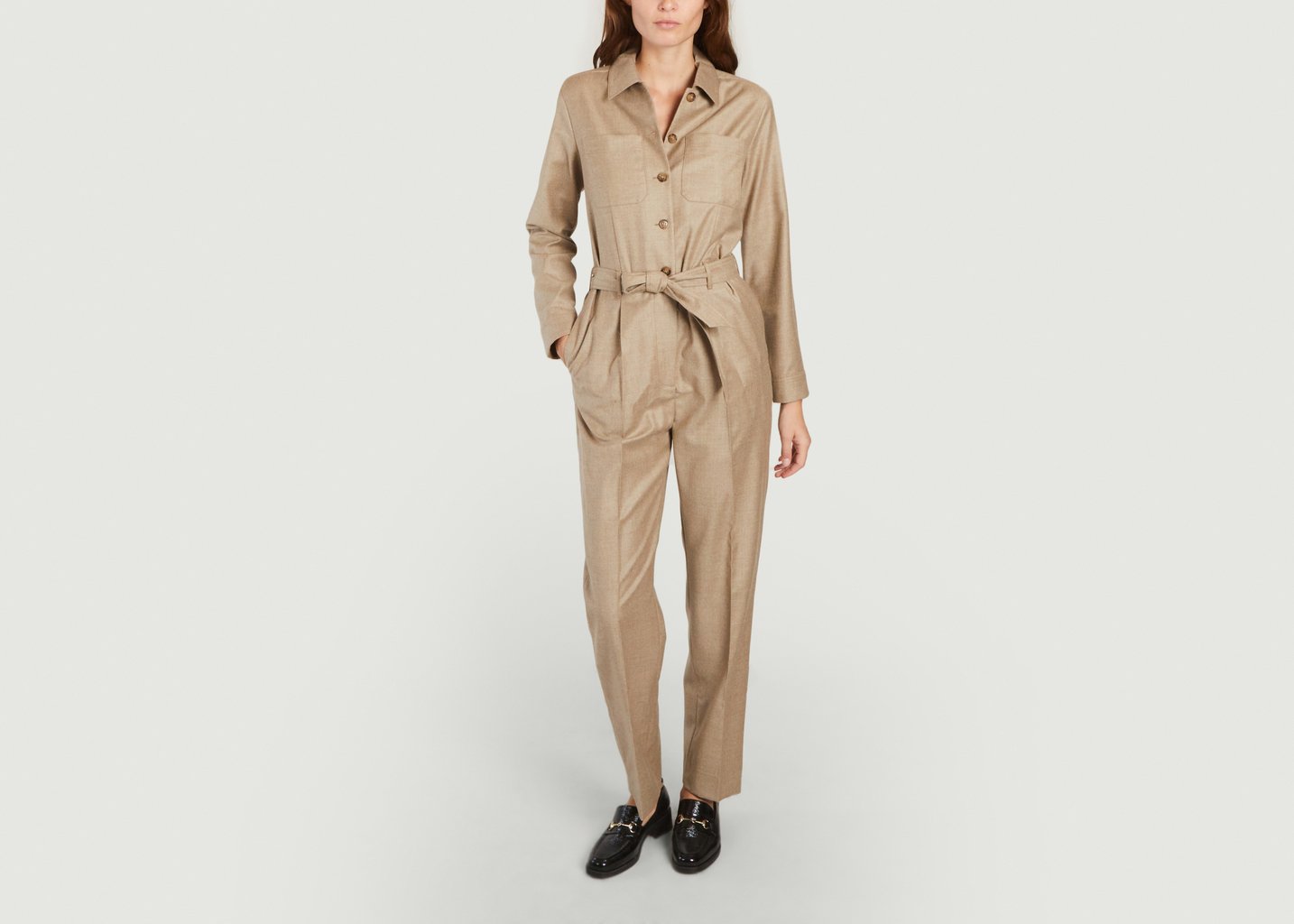 L'exception Combinaison Clem En Laine Beige APC Paris
