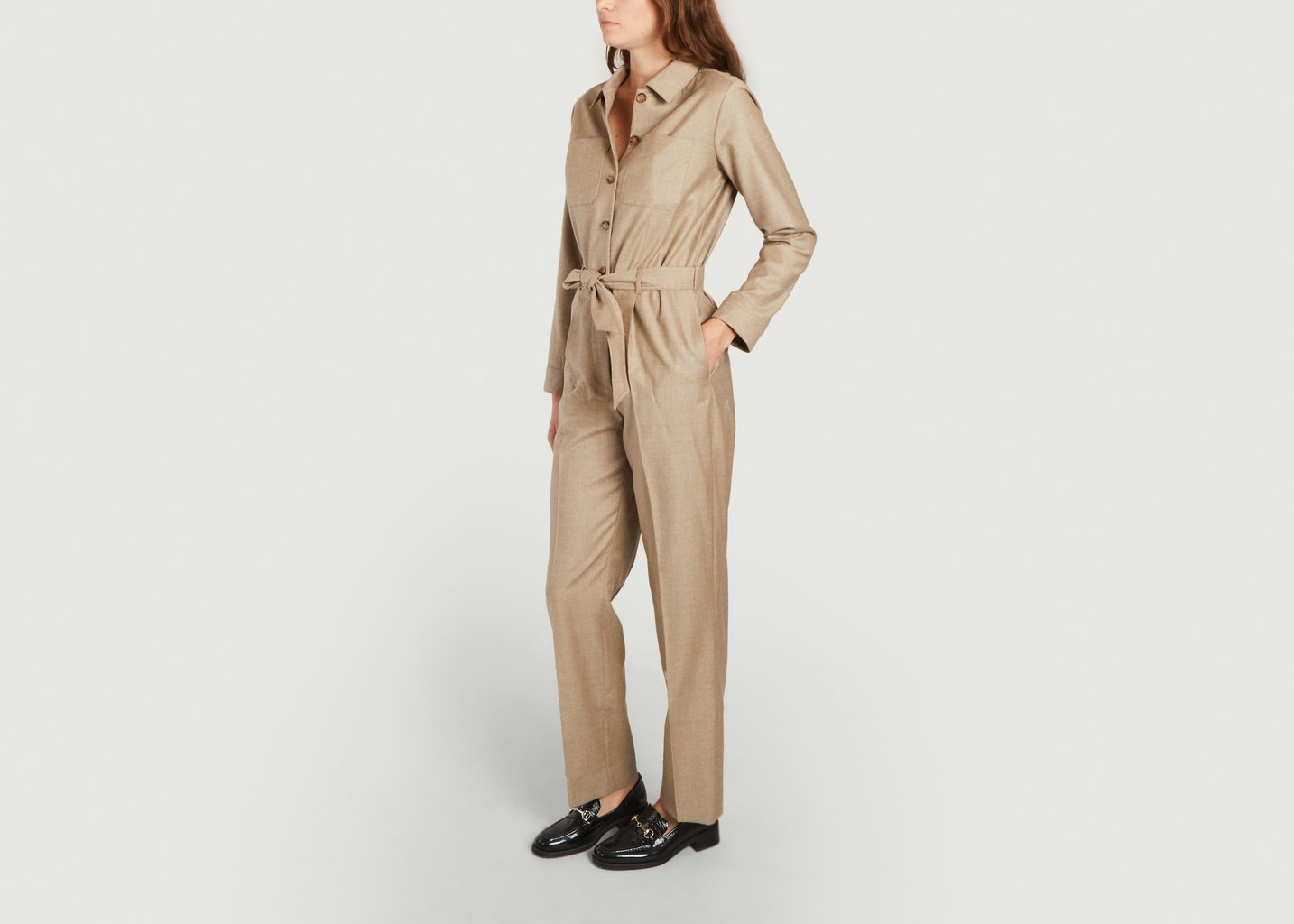 L'exception Combinaison Clem En Laine Beige APC Paris