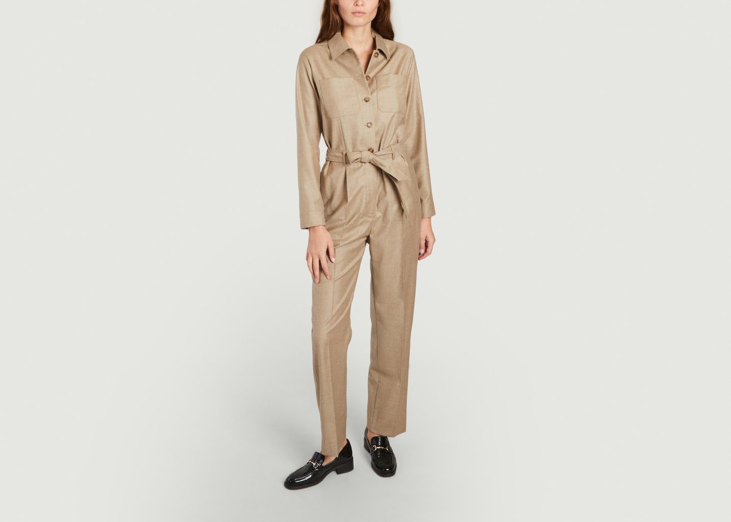 l'exception Combinaison Clem en laine Beige APC Paris