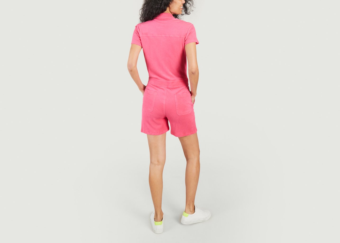 L'exception Combinaison Col Chemisier Rose Majestic Filatures