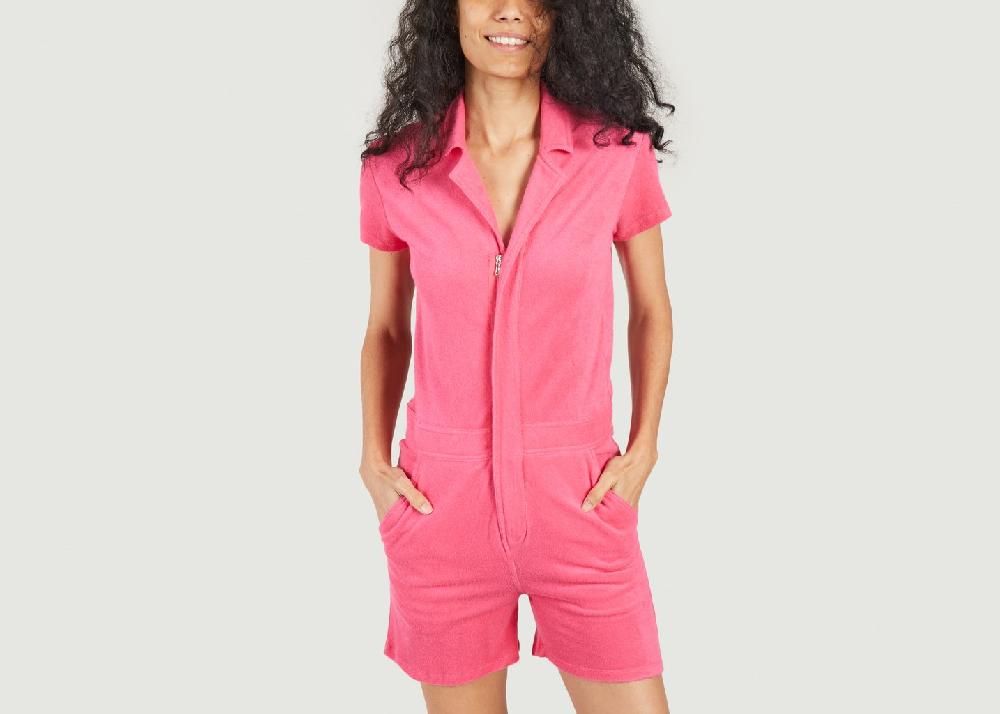 l'exception Combinaison col chemisier Rose Majestic Filatures