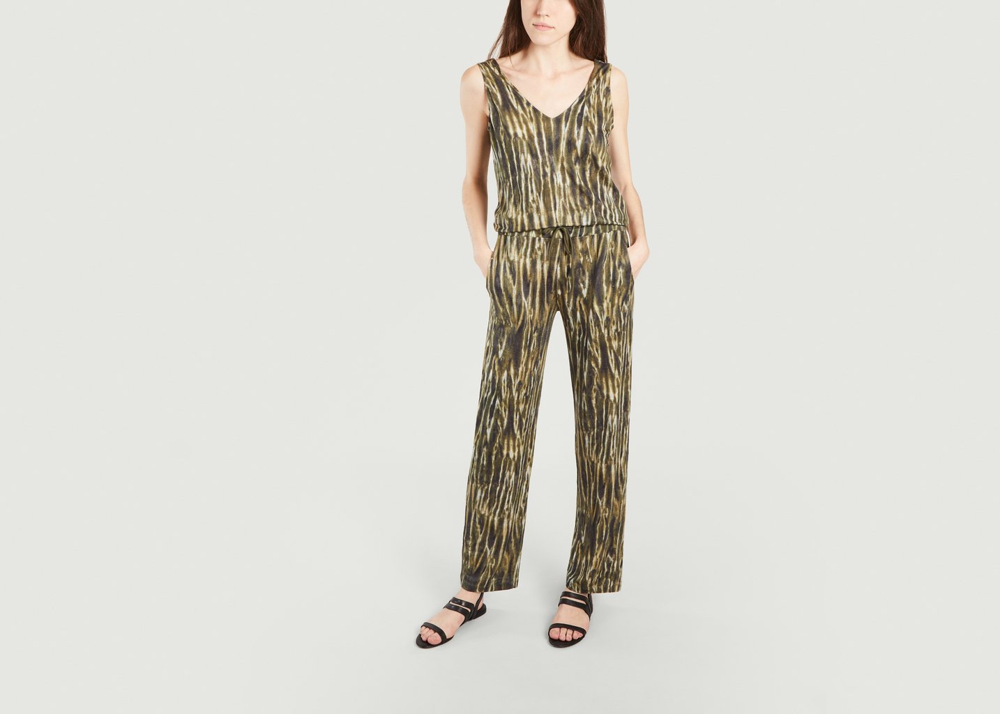 L'exception Combinaison En Lin Khaki Majestic Filatures