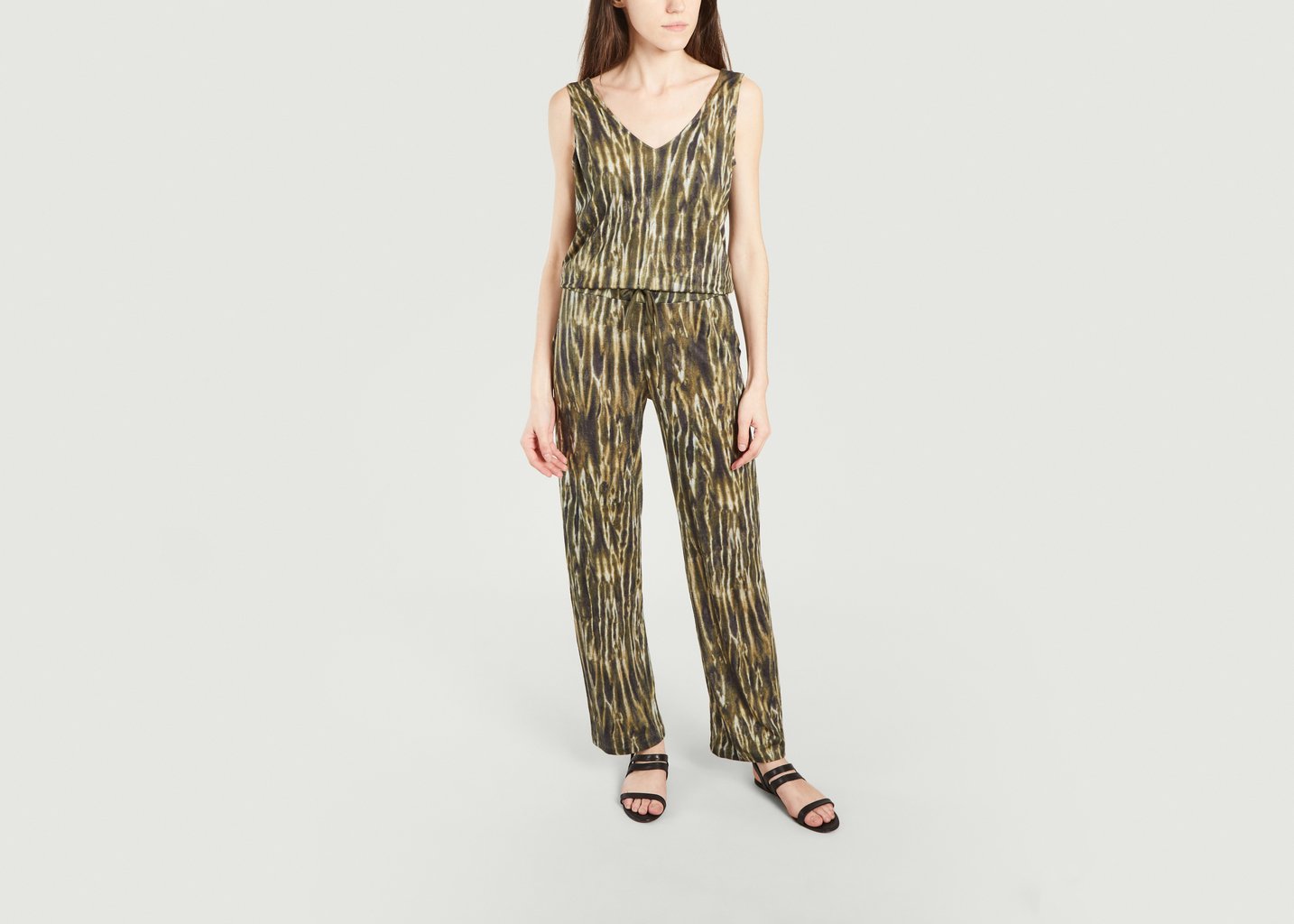 l'exception Combinaison en lin Khaki Majestic Filatures