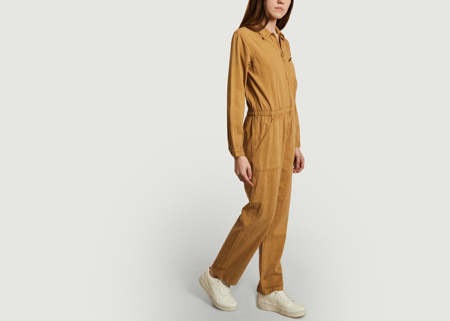 L'exception Combinaison Manches Longues En Coton Etna Beige Swildens