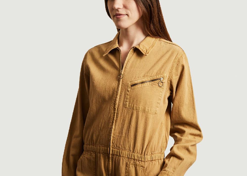 L'exception Combinaison Manches Longues En Coton Etna Beige Swildens