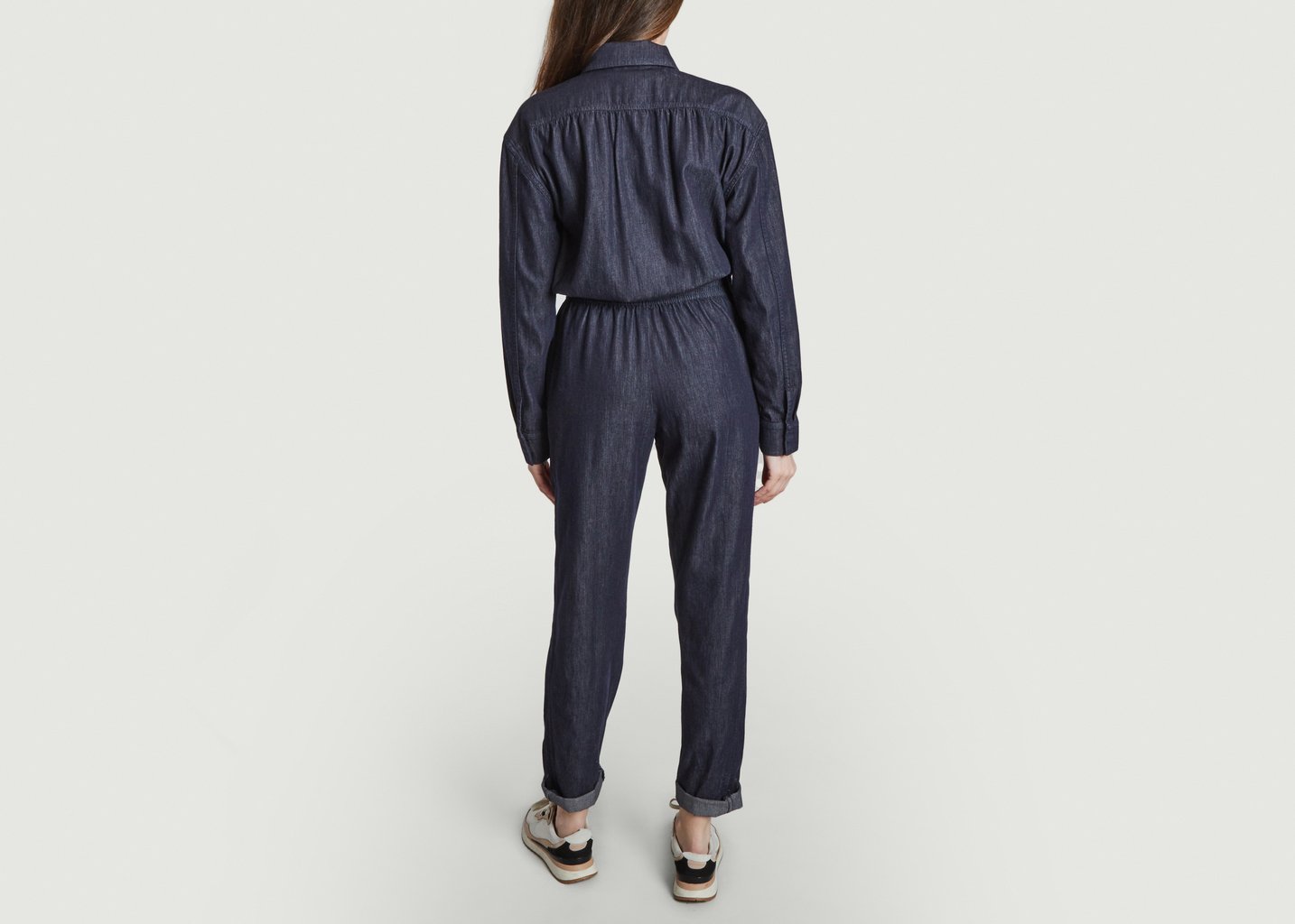 L'exception Combinaison Olgami Denim Bleu Marine Façon Jacmin