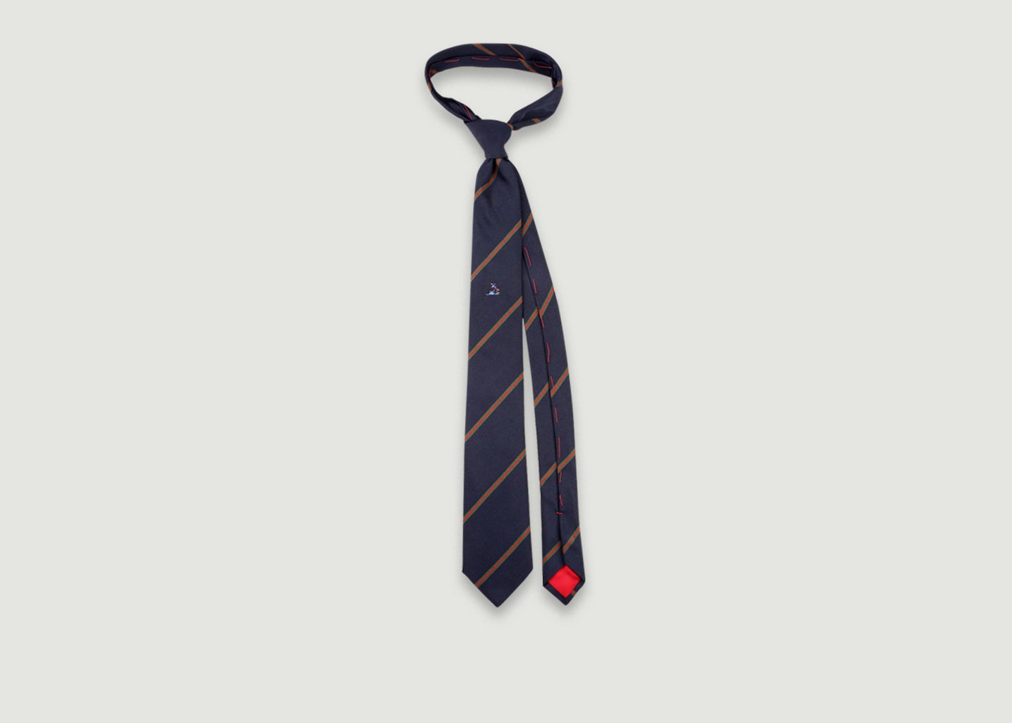 l'exception Cravate Tacle Assassin Bleu Marine Cinabre