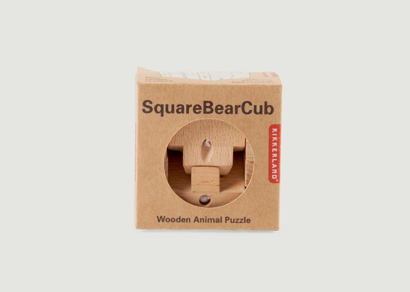 L'exception Cube Ours En Bois Articulé Blanc Kikkerland