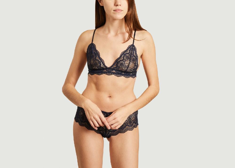 L'exception Culotte Cybbe Bleu Marine Samsoe & Samsoe