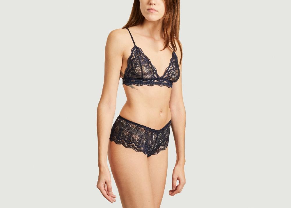 L'exception Culotte Cybbe Bleu Marine Samsoe & Samsoe