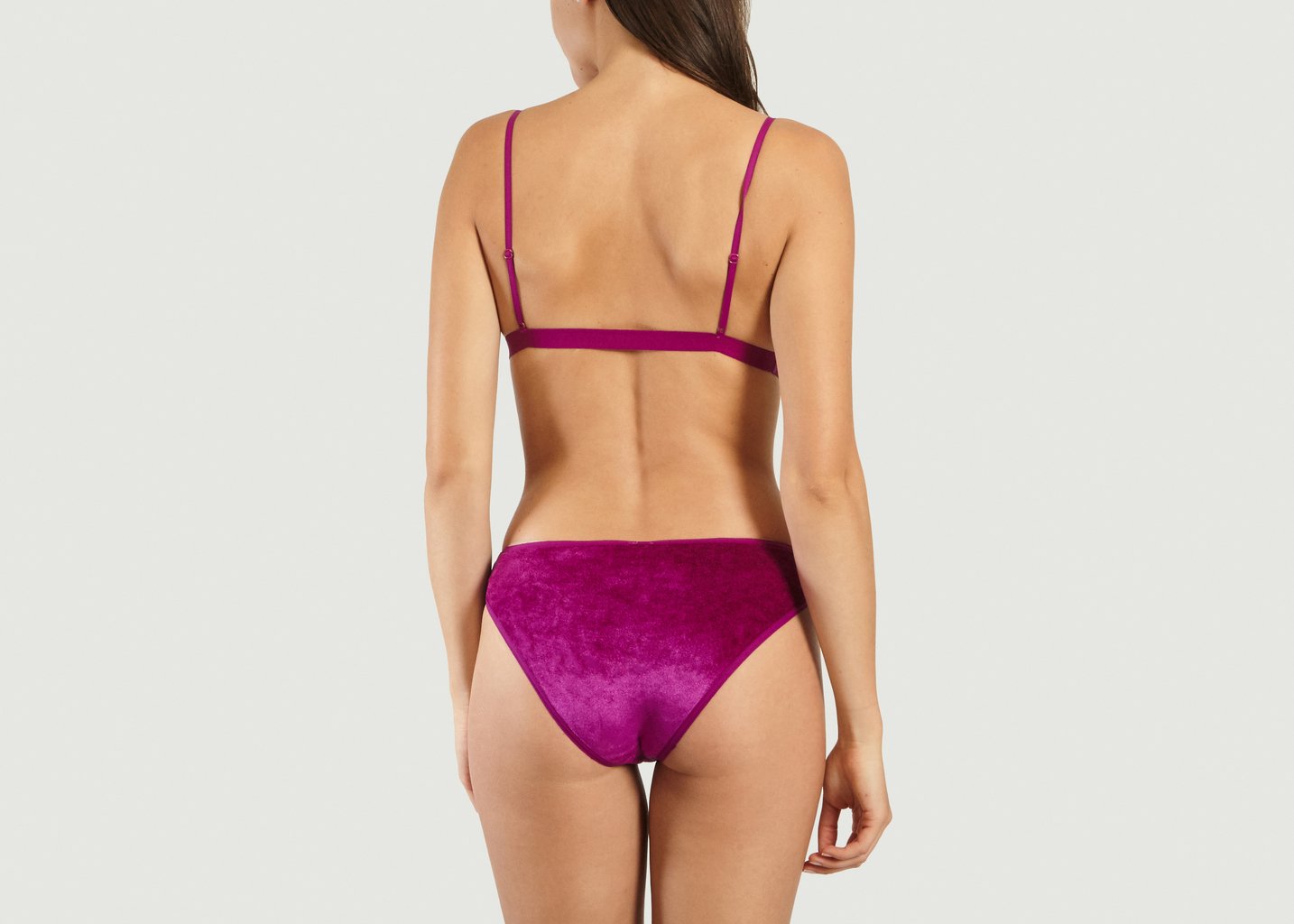 L'exception Culotte En Velours Bell Fuchsia Baserange