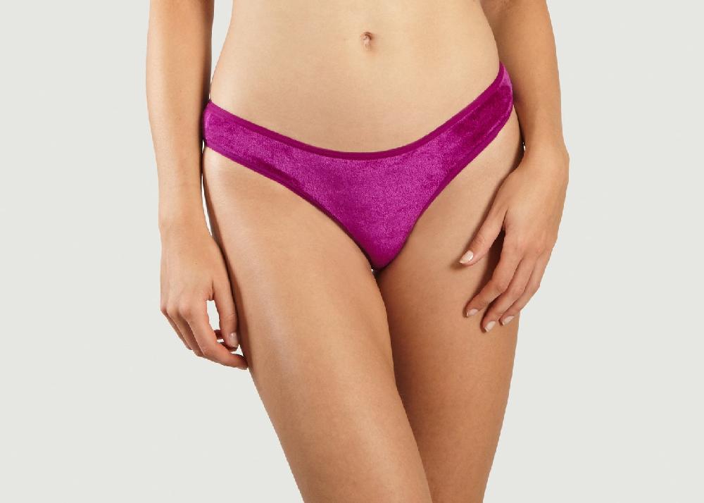 l'exception Culotte En Velours Bell Fuchsia Baserange