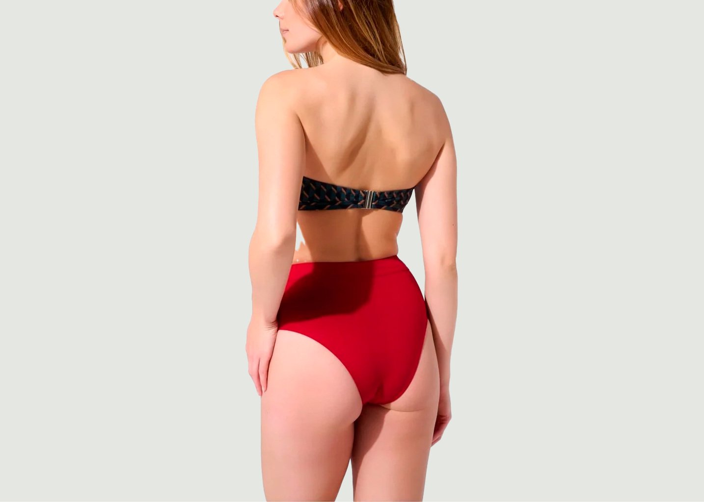 L'exception Culotte Haute Maillot De Bain L’Habillé Uni Rouge Apnee