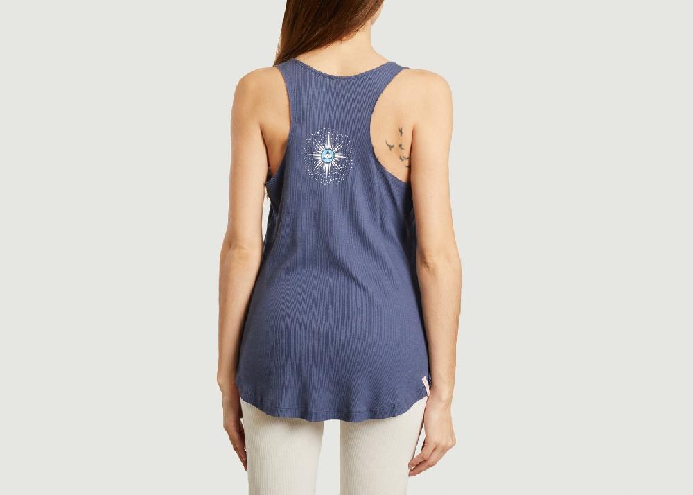 L'exception Débardeur De Yoga En Coton Et Modal Paripurna Bleu Marine Yoga Searcher