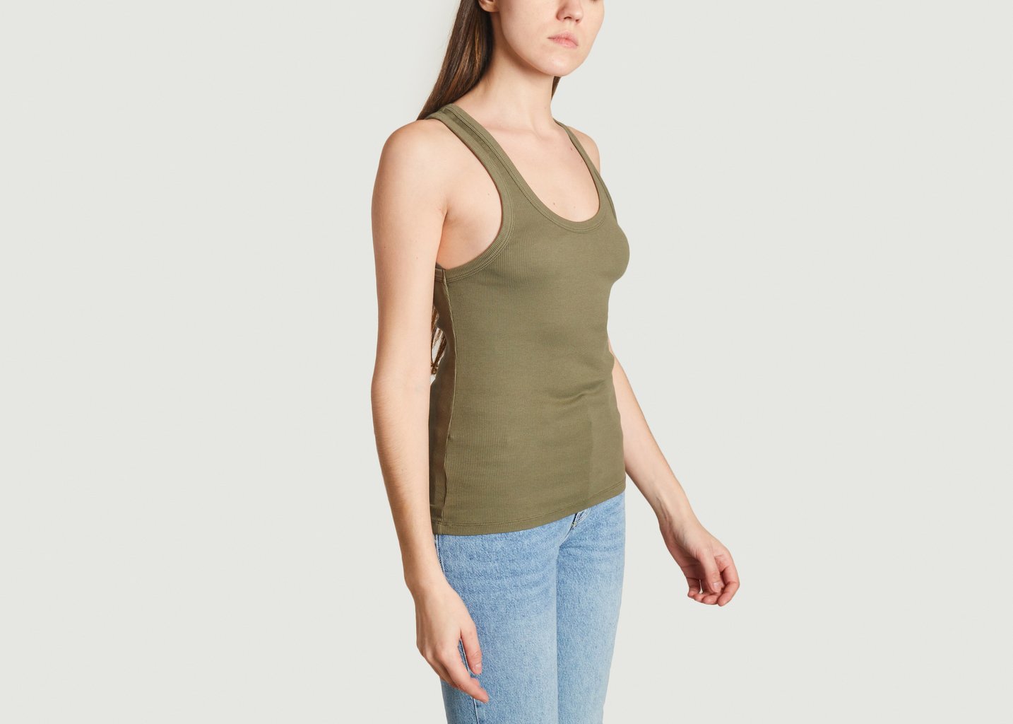 L'exception Débardeur En Coton Biologique Khaki Colorful Standard