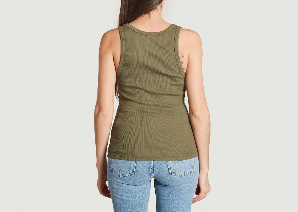L'exception Débardeur En Coton Biologique Khaki Colorful Standard
