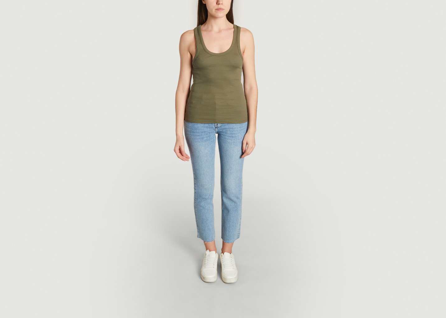 L'exception Débardeur En Coton Biologique Khaki Colorful Standard
