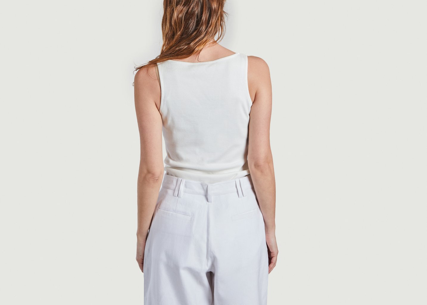 L'exception Débardeur Soki Rib Vest Blanc People Tree