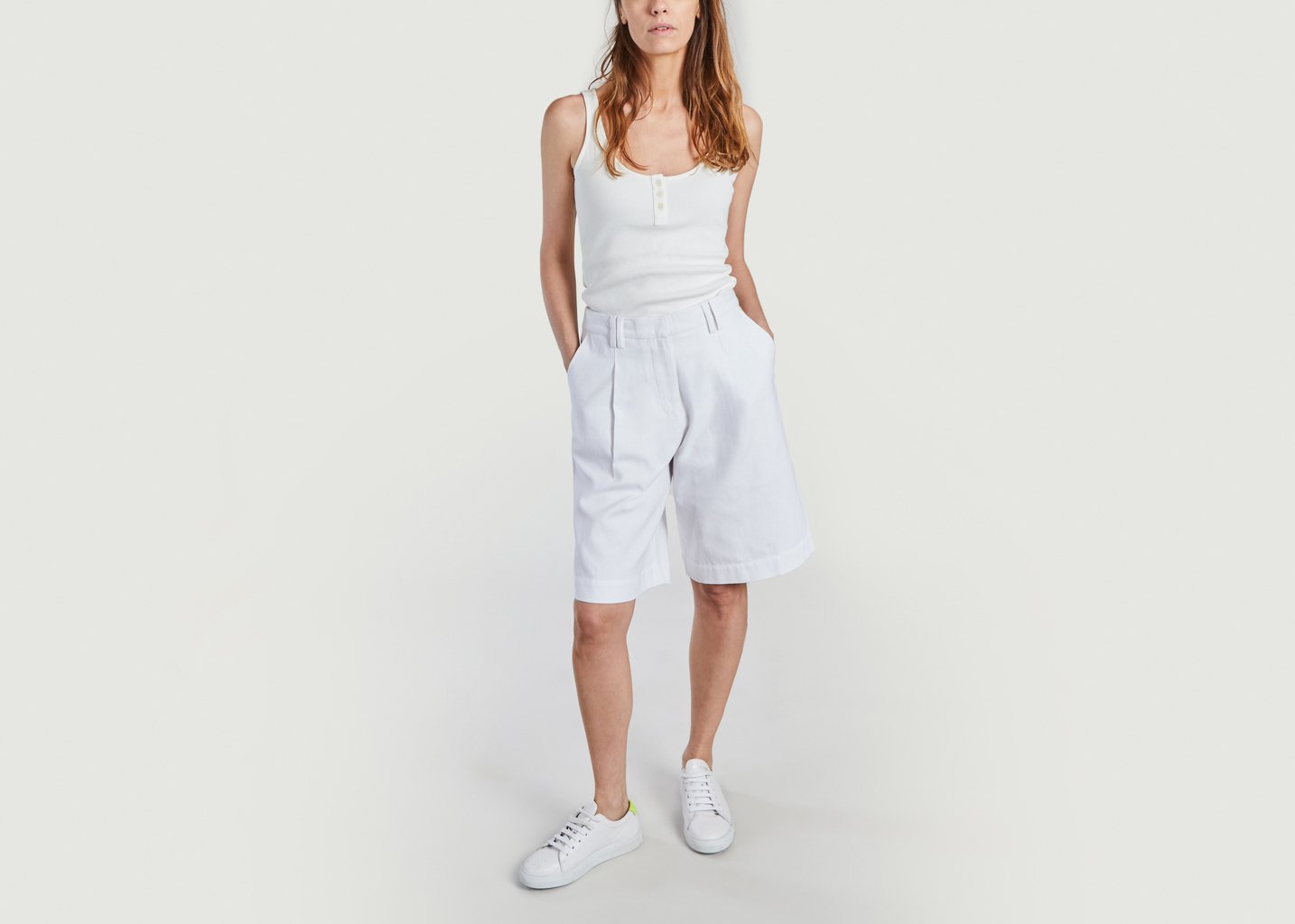 L'exception Débardeur Soki Rib Vest Blanc People Tree