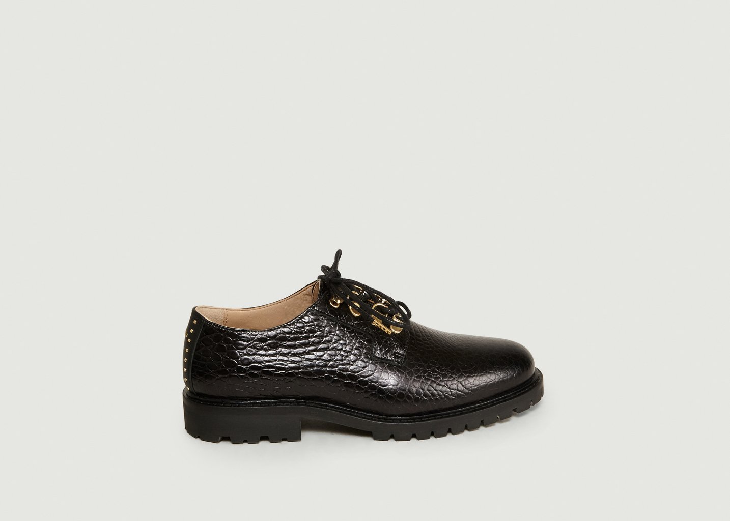 L'exception Derbies Agnès Croco Noir Odaje Ex M.Moustache