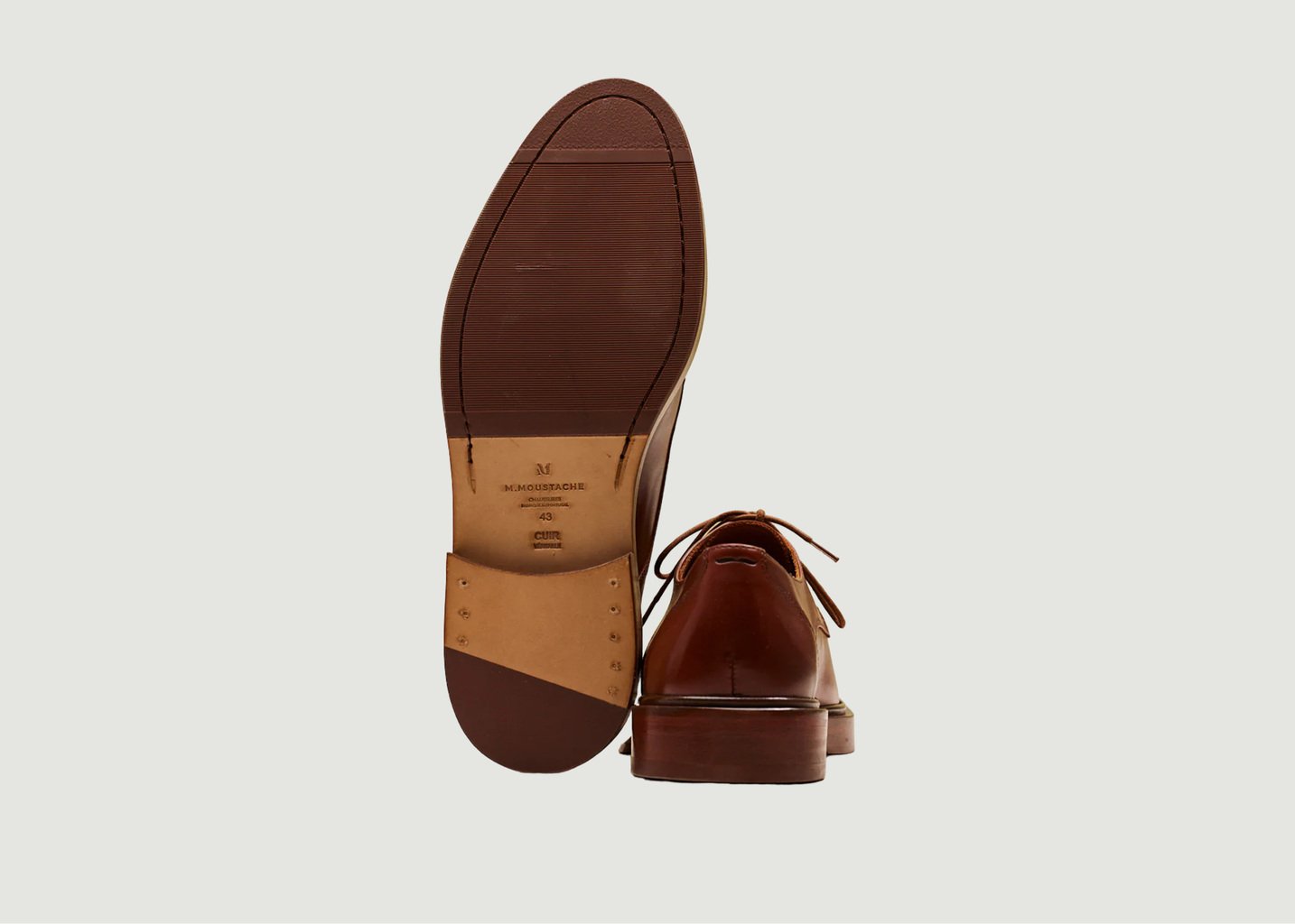 L'exception Derbies Edgar Cuir Cognac Odaje Ex M.Moustache