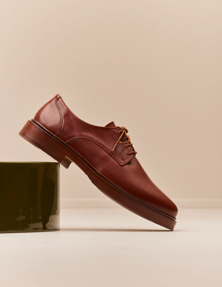 L'exception Derbies Edgar Cuir Cognac Odaje Ex M.Moustache