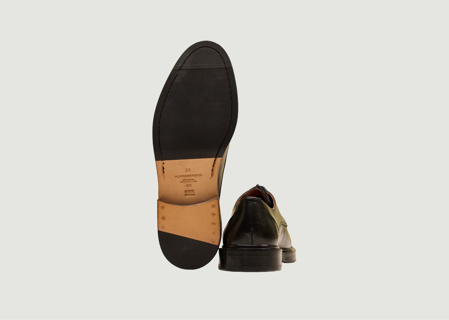 L'exception Derbies Edgar Cuir Noir Odaje Ex M.Moustache