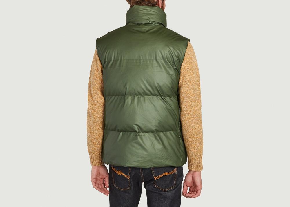 L'exception Doudoune Courte Sans Manche Coupe Boxy Khaki Rains
