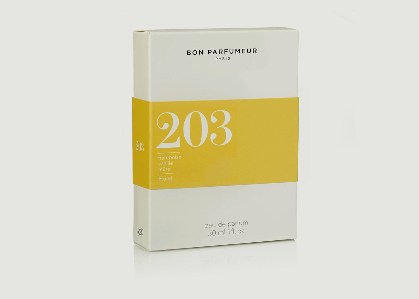 L'exception Eau De Parfum 203 Framboise Vanille Mûre Fruité Jaune Bon Parfumeur Paris