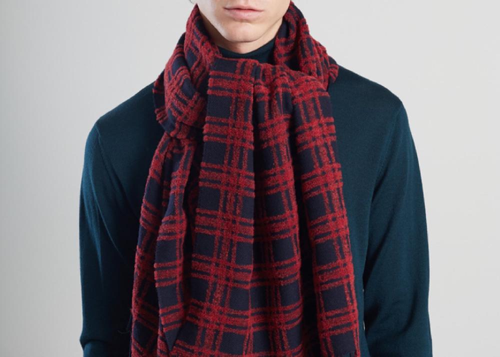 L'exception Écharpe à Carreaux Multicolore L'Exception Paris