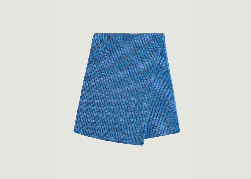 l'exception Écharpe Camélia Bleu Lafrançaise Mailles in France