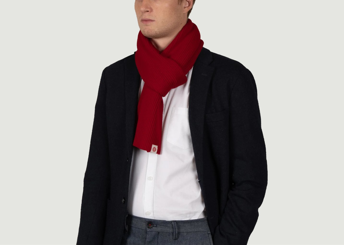 l'exception Echarpe Chaleureuse Rouge Red Star Rouge Foncé Henry Paris