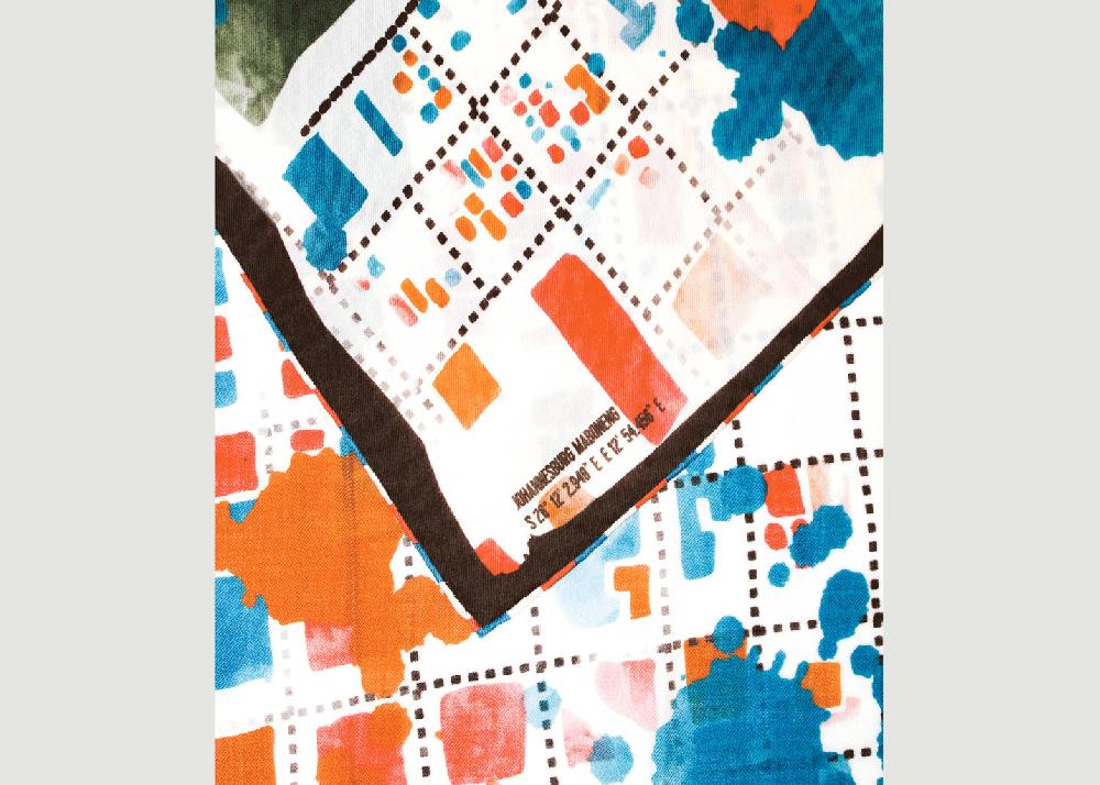 L'exception Écharpe Imprimée Maboneng Multicolore Amédée Paris